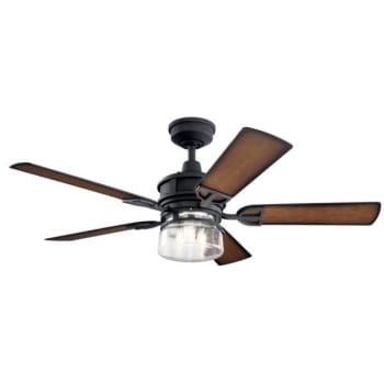 Image for Kichler® Lyndon 52 in. LED Ceiling Fan w/ Light (Black) from HD Supply