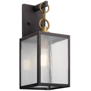 Image for Kichler® Lahden 12 in. 1-Light Outdoor Wall Sconce (Zinc) from HD Supply