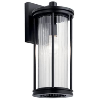 Image for Kichler® Barras 16 in. 1-Light Outdoor Wall Sconce (Black) from HD Supply