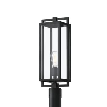 Kichler® Goson™ 20 Inch 1 Light Post Light With Clear Glass In Black