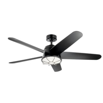 Image for Kichler® Daya 54 in. Ceiling Fan w/ LED Light (Satin Black) from HD Supply