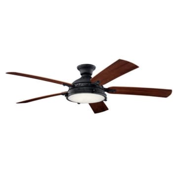 Image for Kichler® Hatteras Bay 60 in. LED Ceiling Fan w/ Light (Walnut/Cherry) from HD Supply