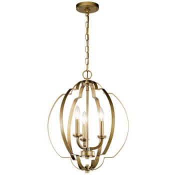 Image for Kichler® Voleta 3-Light Pendant Fixture (Natural Brass) from HD Supply