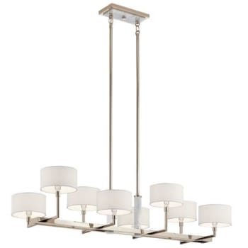 Image for Kichler® Laurent Polished Nickel 8 Light Linear Chandelier from HD Supply