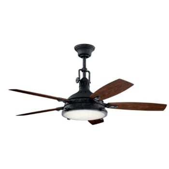 Image for Kichler® Hatteras Bay 52 in. Ceiling Fan w/ LED Light (Walnut/Cherry) from HD Supply