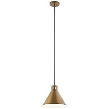 Image for Kichler® Zailey 10 in. 1-Light Pendant Fixture (Natural Brass) from HD Supply