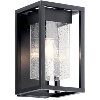 Image for Kichler® Mercer 12 in. 1-Light Outdoor Wall Sconce (Black) from HD Supply