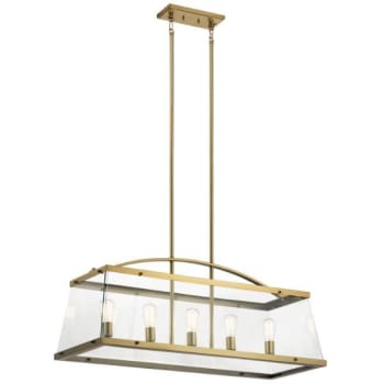 Image for Kichler® Darton 5-Light Indoor Chandelier (Brushed Natural Brass) from HD Supply