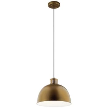 Image for Kichler® Zailey 16 In. 1-Light Pendant Fixture (Natural Brass) from HD Supply