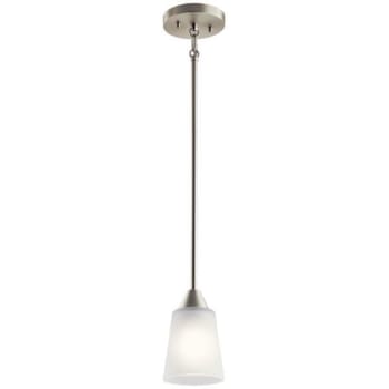 Image for Kichler® Skagos Brushed Nickel 1 Light Mini Pendant from HD Supply