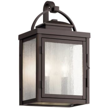 Image for Kichler® Carlson Rubbed Bronze 2 Light Outdoor Wall Light from HD Supply