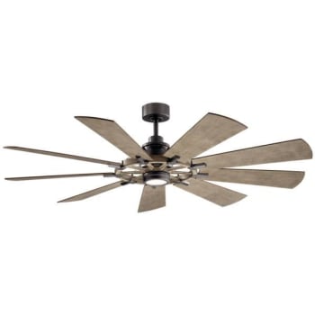 Image for Kichler® Gentry 65 in. LED Ceiling Fan w/ Light (Gray) from HD Supply