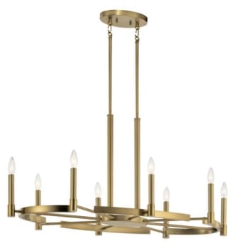Image for Kichler® Tolani™ 8-Light Pendant Indoor Chandelier (Brushed Natural Brass) from HD Supply