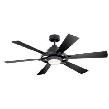Image for Kichler® Iras 52 In. 6-Blade Led Ceiling Fan W/ Light (Black) from HD Supply