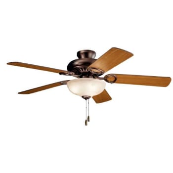 Image for Kichler® Sutter Place 52 In. Ceiling Fan W/ Light (Umber Alabaster) from HD Supply