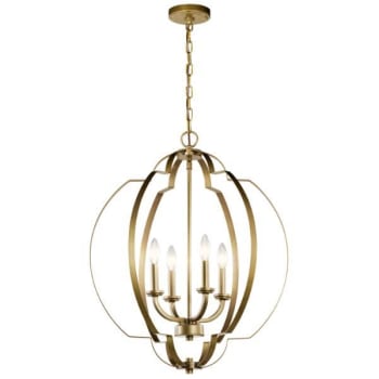 Image for Kichler® Voleta 4-Light Pendant Fixture (Natural Brass) from HD Supply