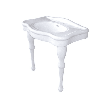 Image for Kingston Brass 32" Basin Console For 4" Centers Mount With Pedestal, White from HD Supply