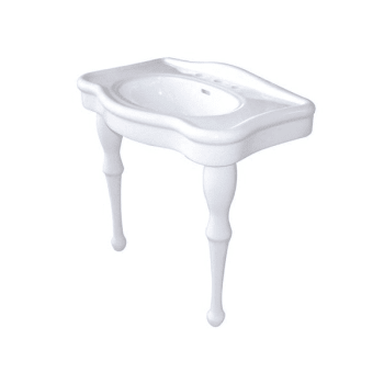 Image for Kingston Brass 32" Basin Console For 8" Centers Mount With Pedestal, White from HD Supply