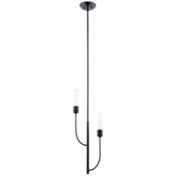 Image for Kichler® Hatton 2-Light Pendant Fixture (Black) from HD Supply