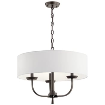 Image for Kichler® Kennewick 3-Light Indoor Chandelier (Olde Bronze) (Fabric) from HD Supply
