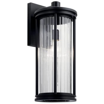 Image for Kichler® Barras 20 In. 1-Light Outdoor Wall Sconce (Black) from HD Supply
