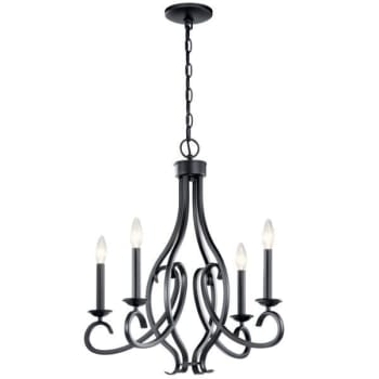 Image for Kichler® Ania 4-Light Indoor Chandelier (Black) from HD Supply