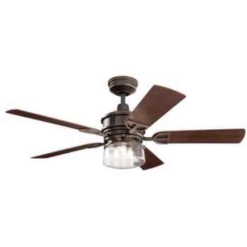 Image for Kichler® Lyndon 52 In. Led Ceiling Fan W/ Light (Brown) from HD Supply