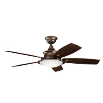 Image for Kichler® Cameron 52 in. Ceiling Fan w/ LED Light (Weathered Copper) from HD Supply