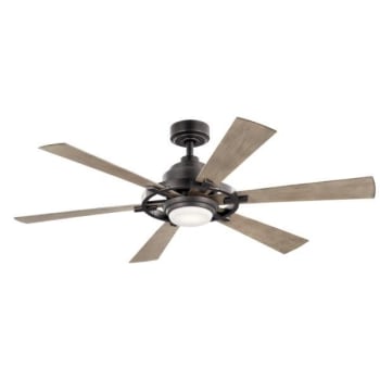Image for Kichler® Iras 52 in. 6-Blade LED Ceiling Fan w/ Light (Anvil Iron) from HD Supply