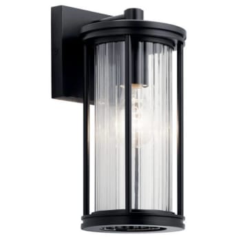 Kichler® Barras 11.5 in. 1-Light Outdoor Wall Sconce (Black)