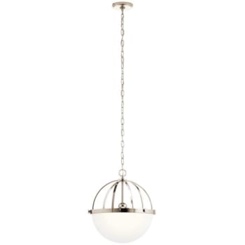 Image for Kichler® Edmar 3-Light Pendant Fixture (Polished Nickel) from HD Supply