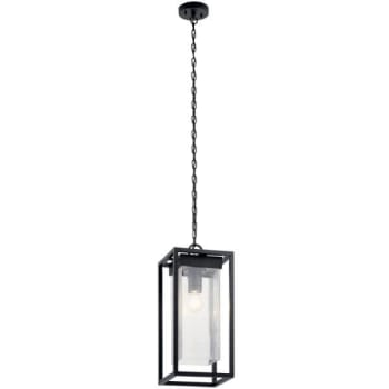 Image for Kichler® Mercer Black With Silver Highlights 1 Light Outdoor Pendant from HD Supply
