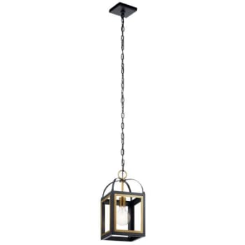 Image for Kichler® Vath 1-Light Pendant Fixture (Black/natural Brass) from HD Supply