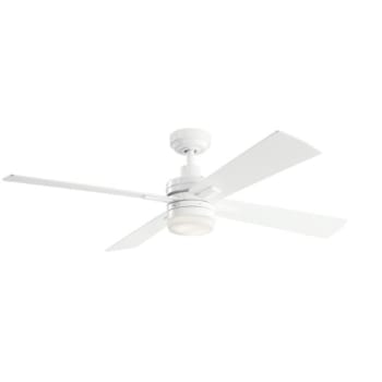 Image for Kichler® Lija 52 In. 4-Blade Led Ceiling Fan W/ Light (White) from HD Supply