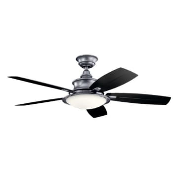 Image for Kichler® Cameron 52 in. LED Ceiling Fan w/ Light (Weathered Steel) from HD Supply