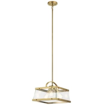 Image for Kichler® Darton 3-Light Pendant Fixture (Natural Brass) from HD Supply