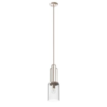 Image for Kichler® Kimrose™ 1 Light Mini Pendant Clear Fluted Glass Polished Satin Nickel from HD Supply