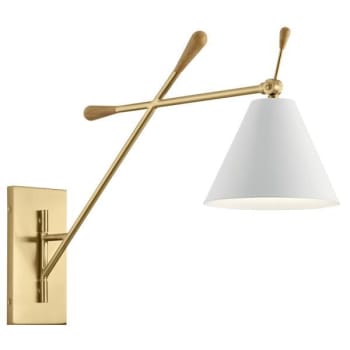Image for Kichler® Finnick™ 1-Light Wall Sconce (Champagne Gold) from HD Supply