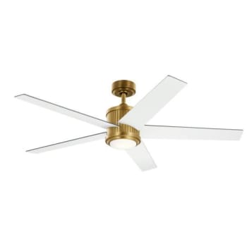Image for Kichler® Brahm 56 Inch Ceiling Fan w/ LED Light (Natural Brass) from HD Supply