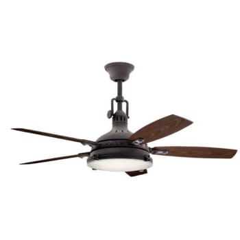 Image for Kichler® Hatteras Bay 52 in. Ceiling Fan w/ LED Light (Weathered Zinc) from HD Supply