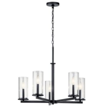 Image for Kichler® Crosby 5-Light Indoor Chandelier (Black) from HD Supply
