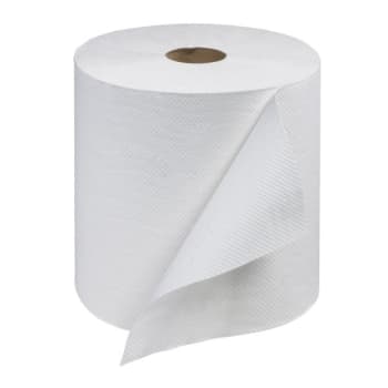 Renown White Hardwound Paper Towels, 800 Ft Per Roll, Case Of 6