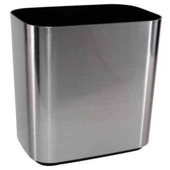 Image for Hapco Contempo 14 Qt. Rectangular Wastebasket (Graphite) (4-Case) from HD Supply