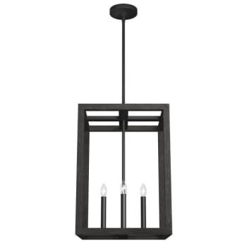 Image for Hunter® Squire Manor 15 In. 4-Light Pendant Fixture (Matte Black) from HD Supply