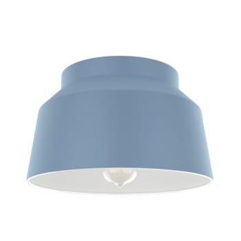 Image for Hunter® Cranbrook Indigo Blue Farmhouse Cylinder LED Flush Mount Light from HD Supply