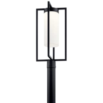 Image for Kichler® Drega 24 Inch 1 Led Post Light With Satin Etched Glass In Black from HD Supply