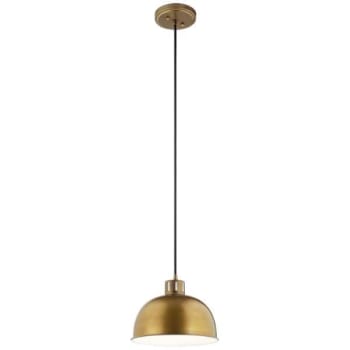 Image for Kichler® Zailey 12 In. 1-Light Pendant Fixture (Natural Brass) from HD Supply