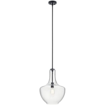 Image for Kichler® Everly 14 In. 1-Light Pendant Fixture (Black) from HD Supply