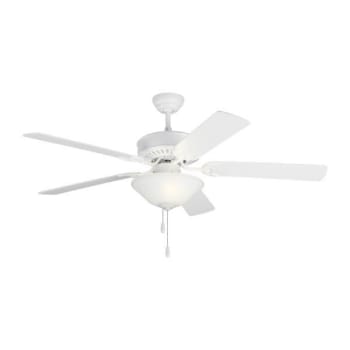 Monte Carlo Haven Led 2 52 Inch Indoor Matte White Ceiling Fan With Light Kit