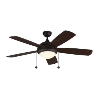 Monte Carlo Discus Classic 52 Inch Integrated Led Roman Bronze Ceiling Fan